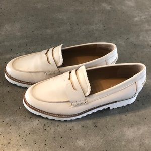 Franco Sarto cream loafers size 7